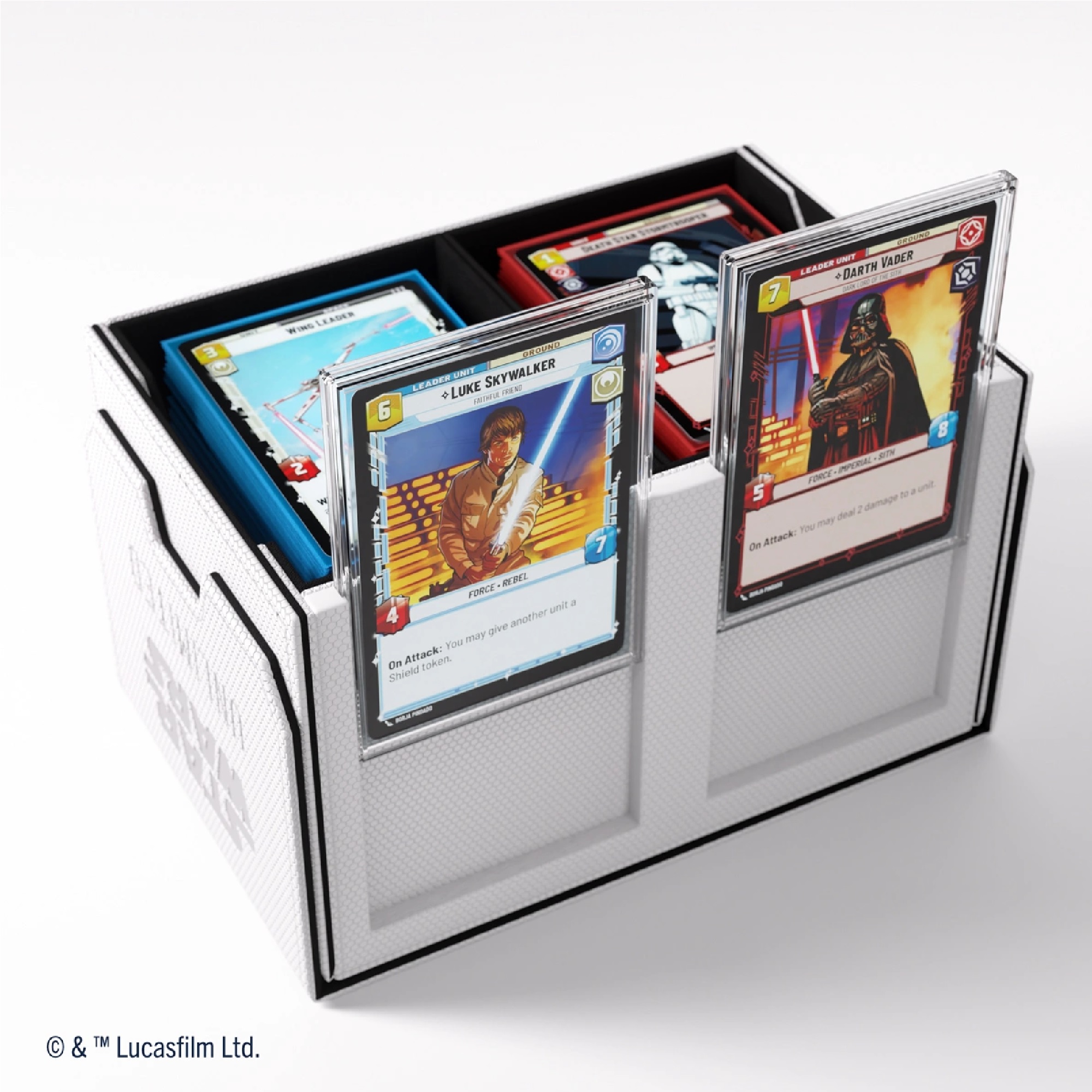 Gamegenic - Star Wars: Unlimited Double Deck Pod - White/Black