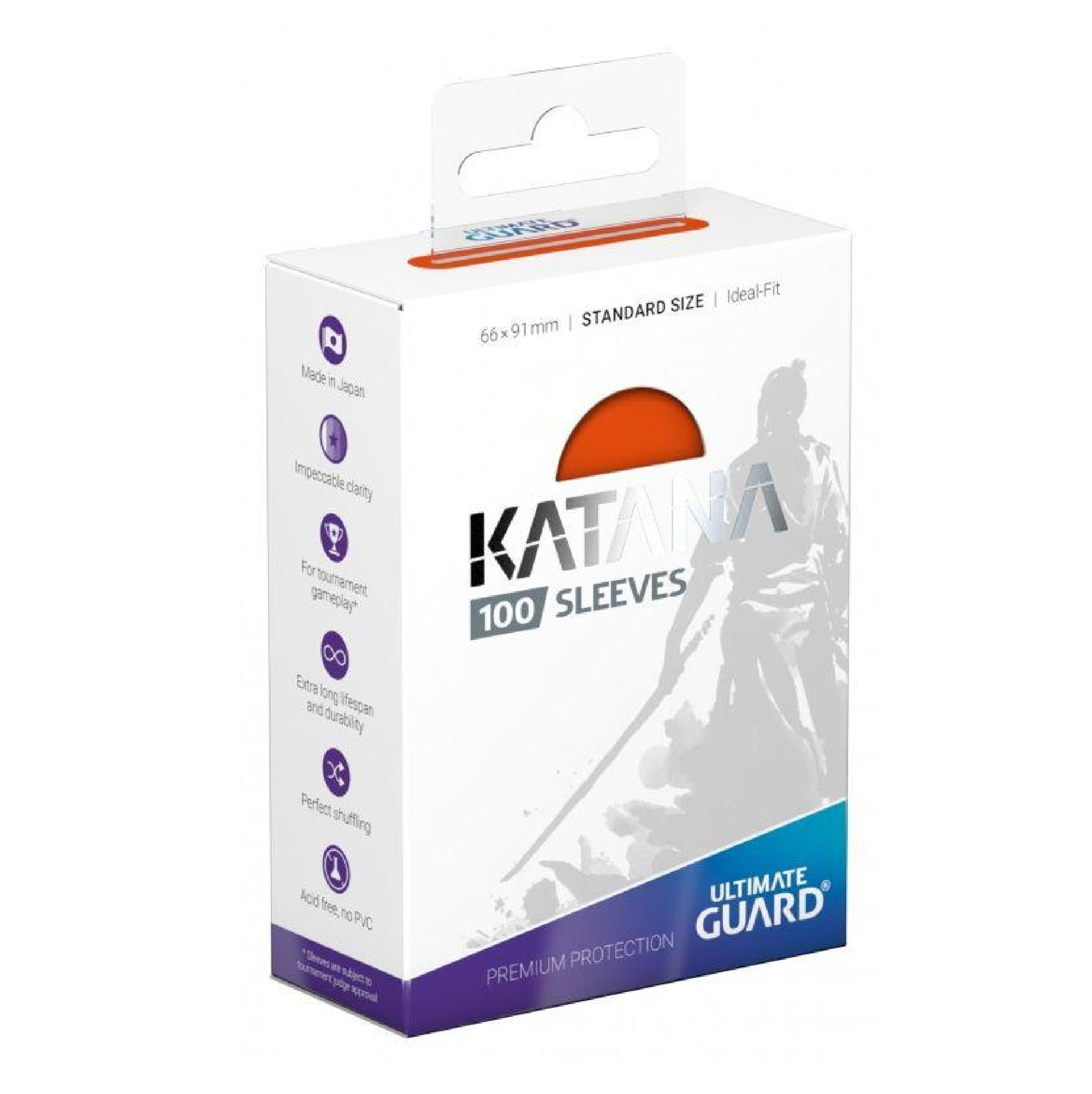 UG Katana Sleeves Standard Size Orange (100)