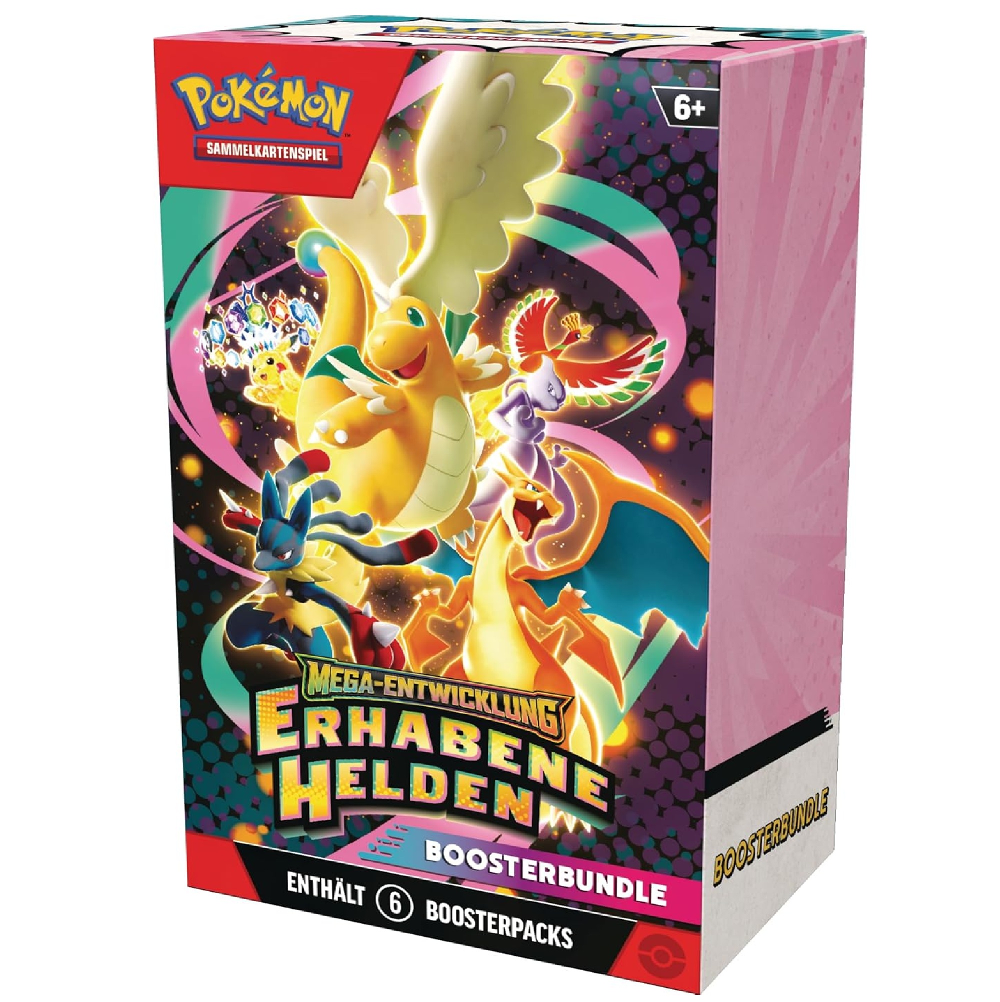 Pokemon Boosterbundle Mega-Entwicklung – Erhabene Helden (6 Boosterpacks)