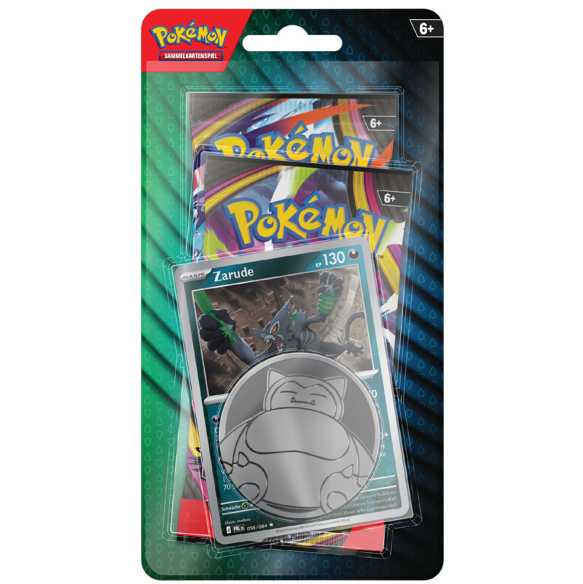 Pokemon  2er Blister August 2026 mit Zarude Promo