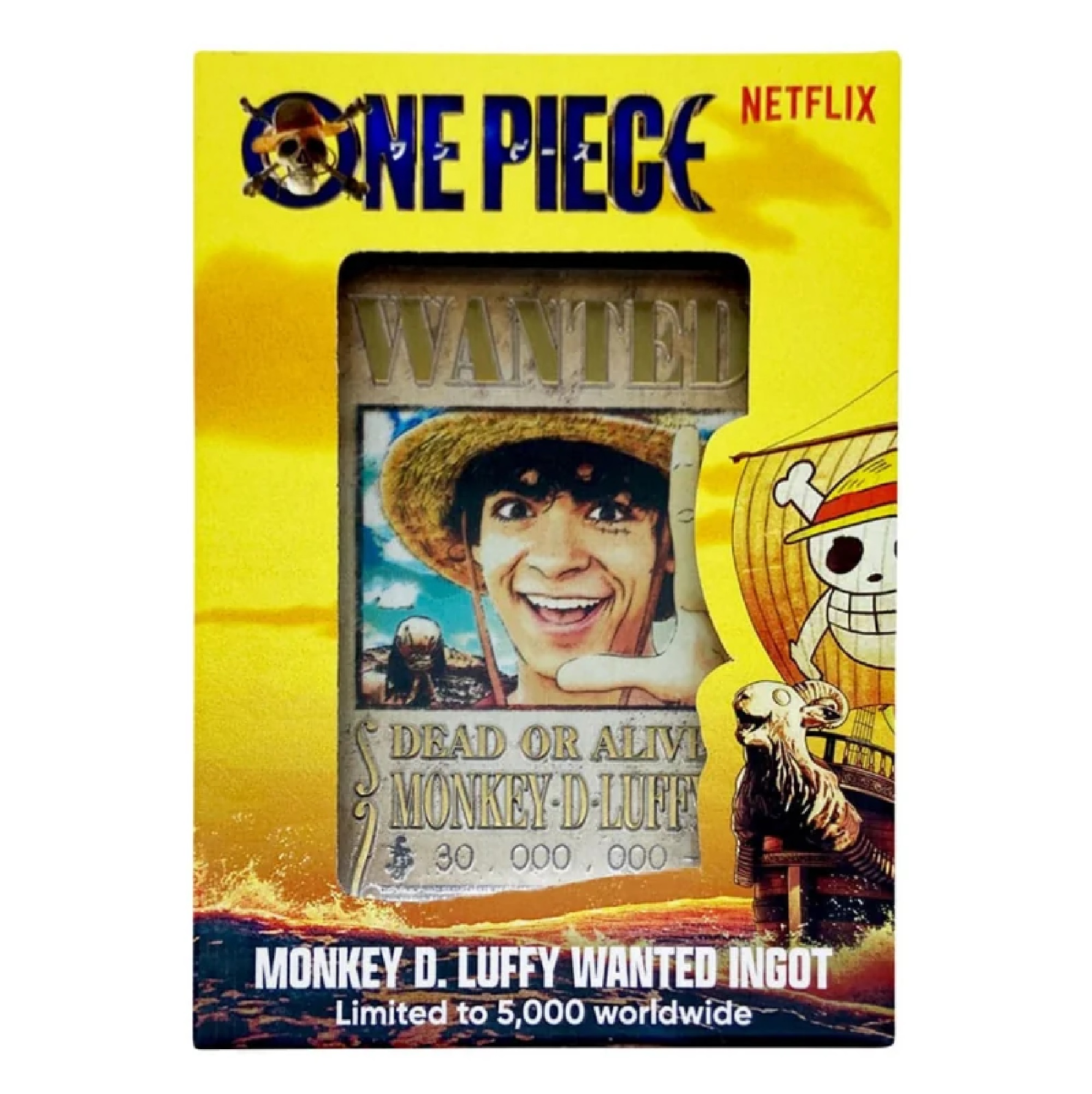 One Piece Ingot Luffy Wanted Poster Limited Edition