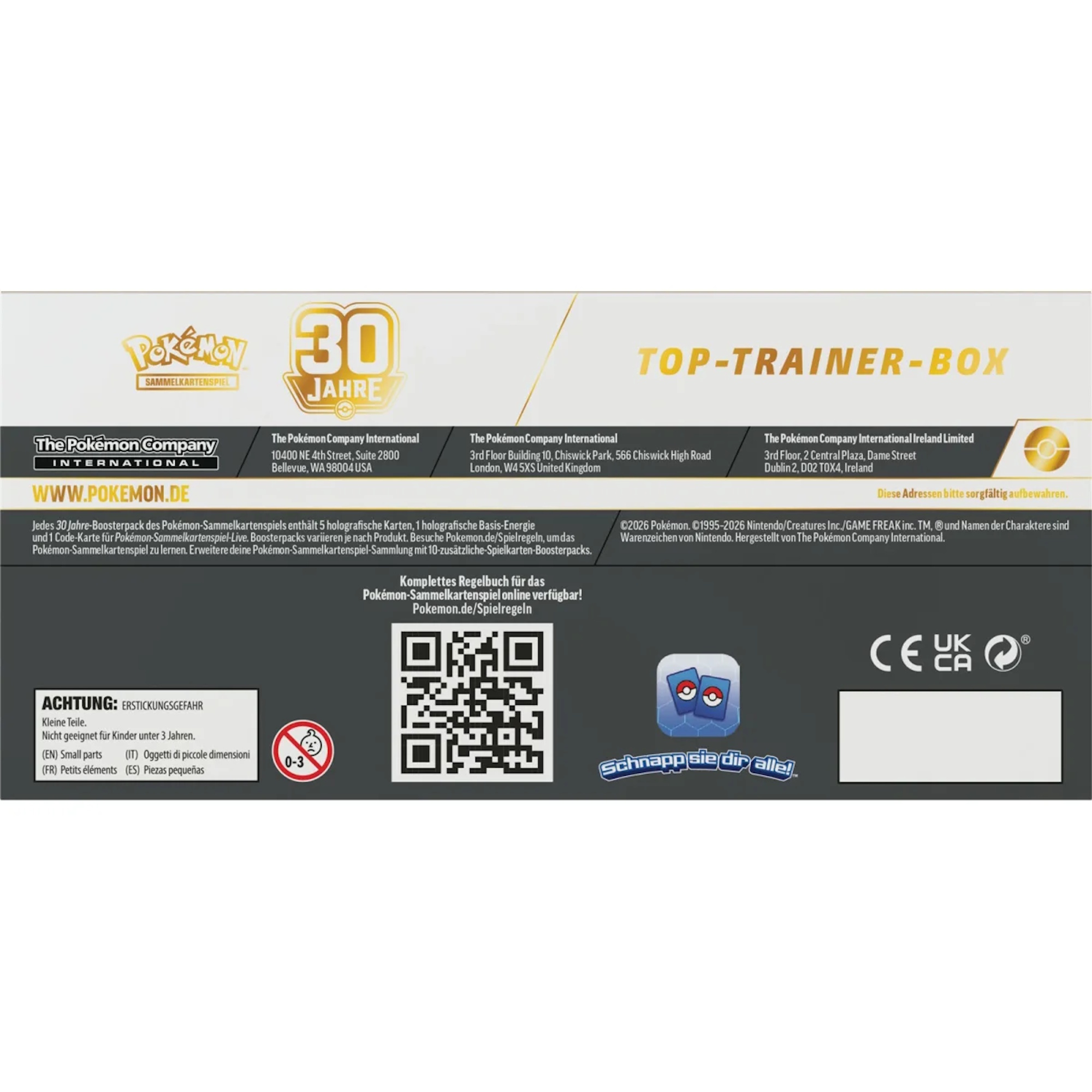 Pokemon - 30 Jahre Top Trainer Box (Deutsch)