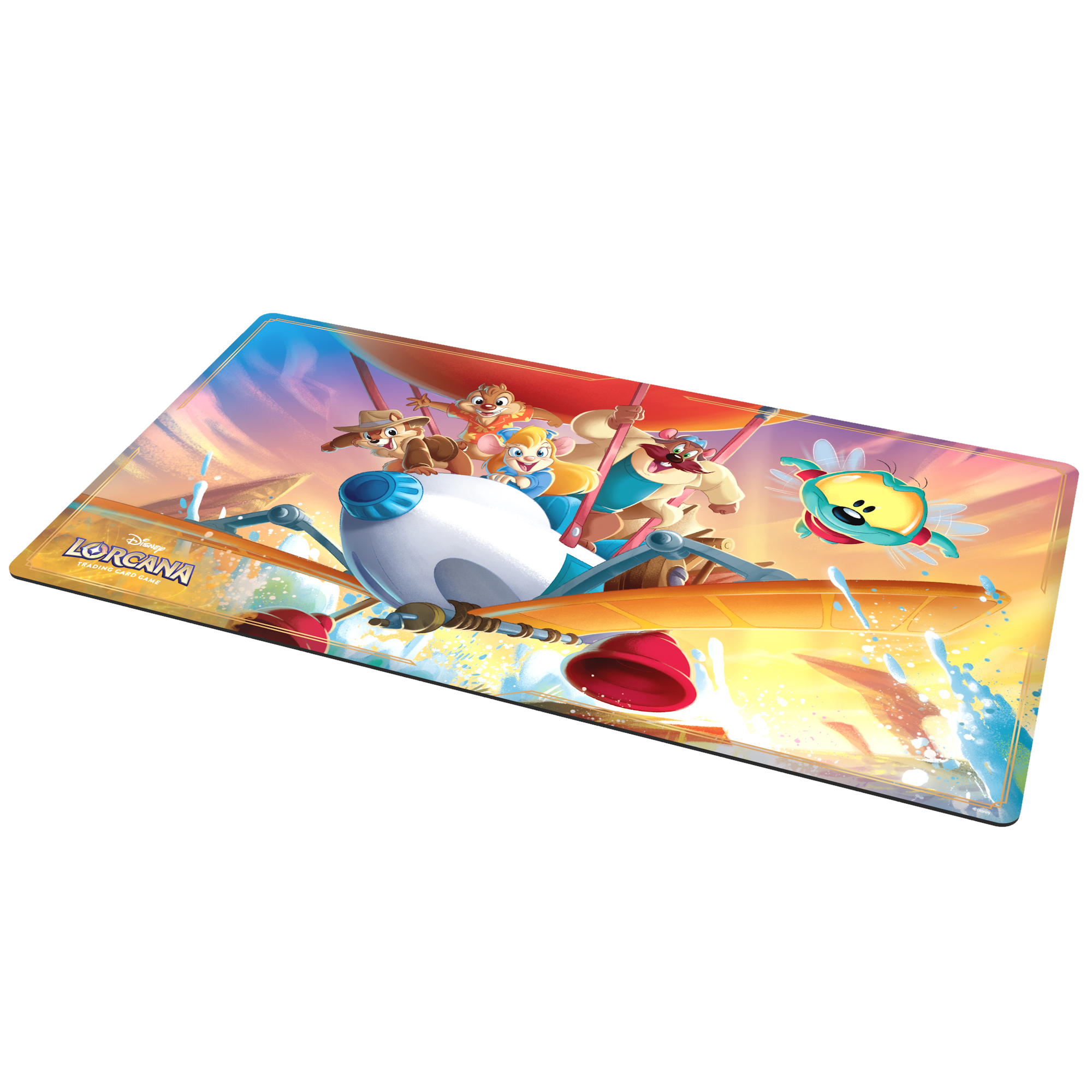 Disney Lorcana Spielmatte Rettungstruppe! Auf Geht's!