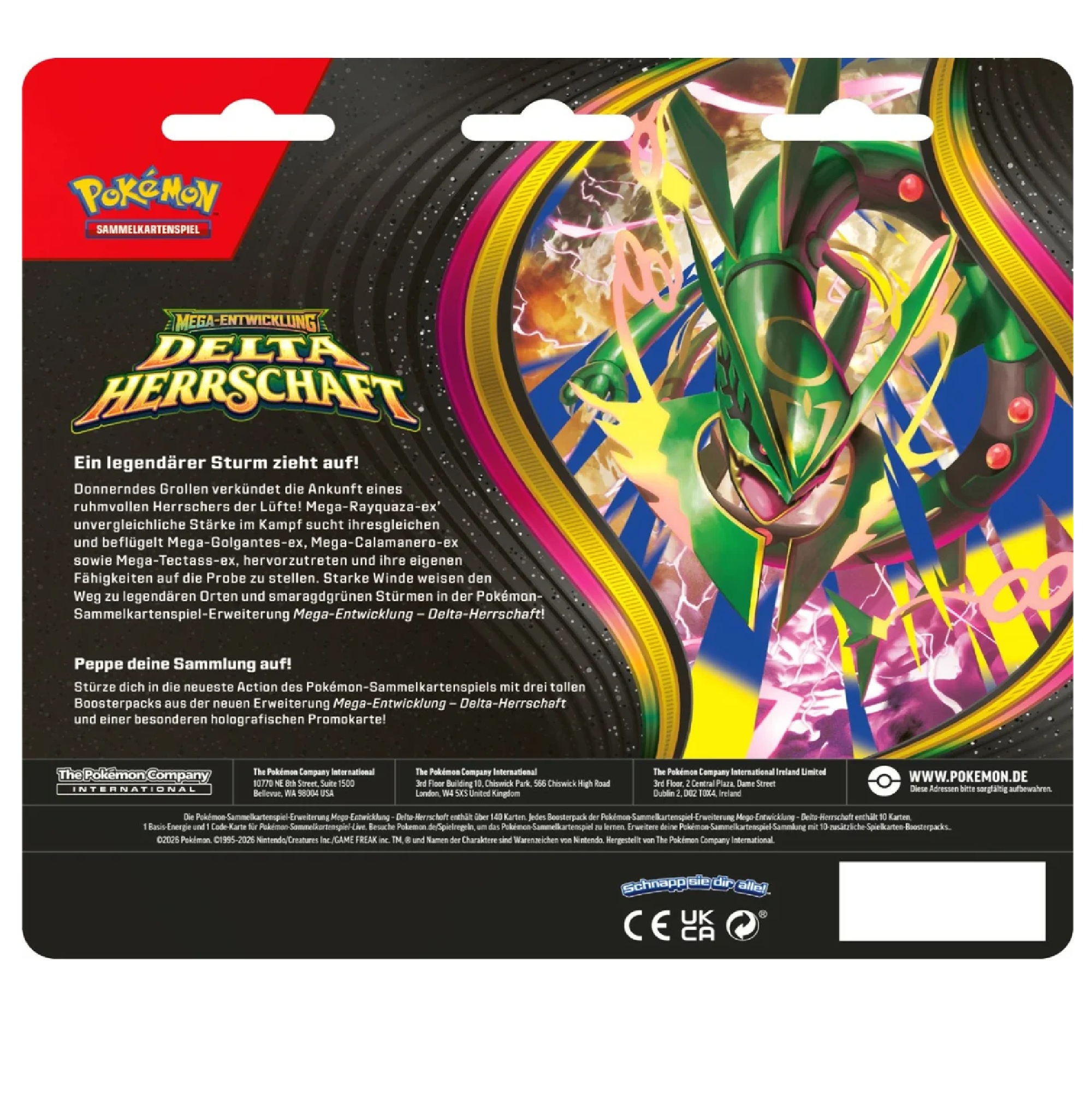 Pokemon ME06 Delta Herrschaft 3er Blister(Deutsch)