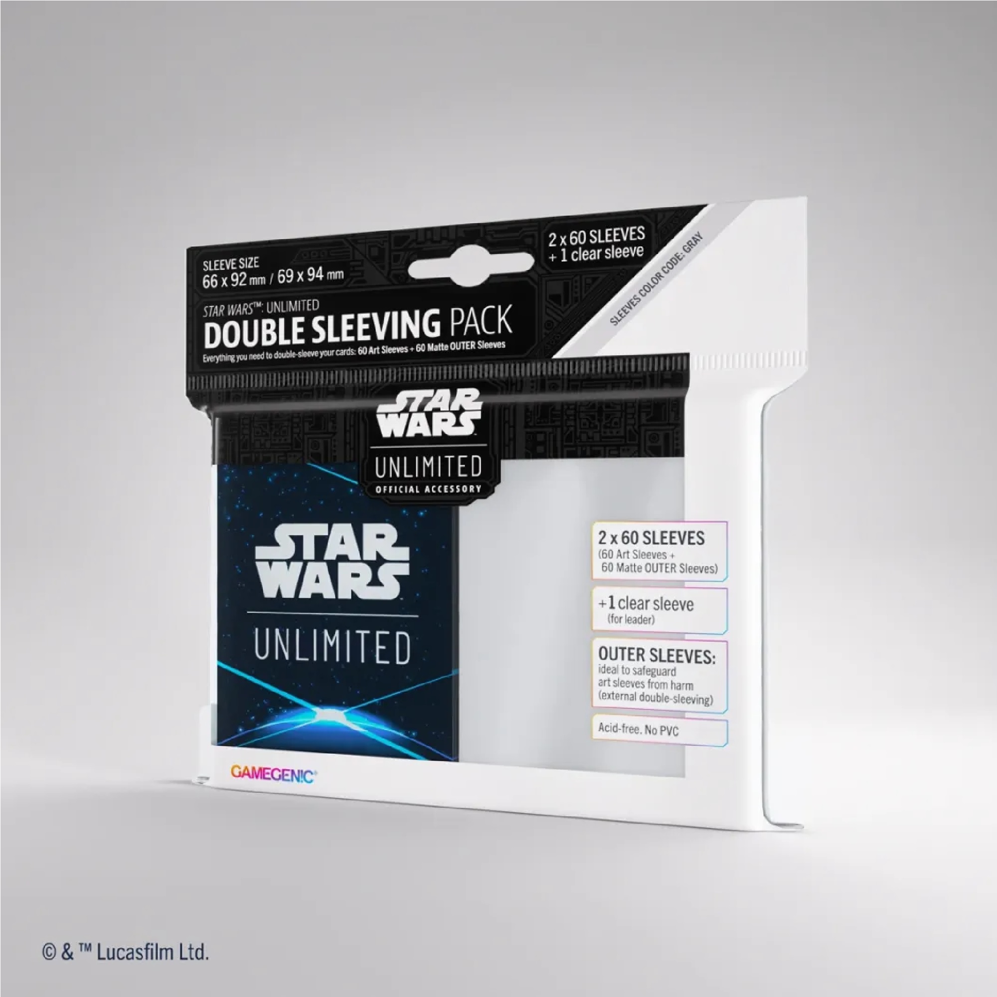 Gamegenic Star Wars: Unlimited Art Sleeves Double Sleeving Pack Space Blue