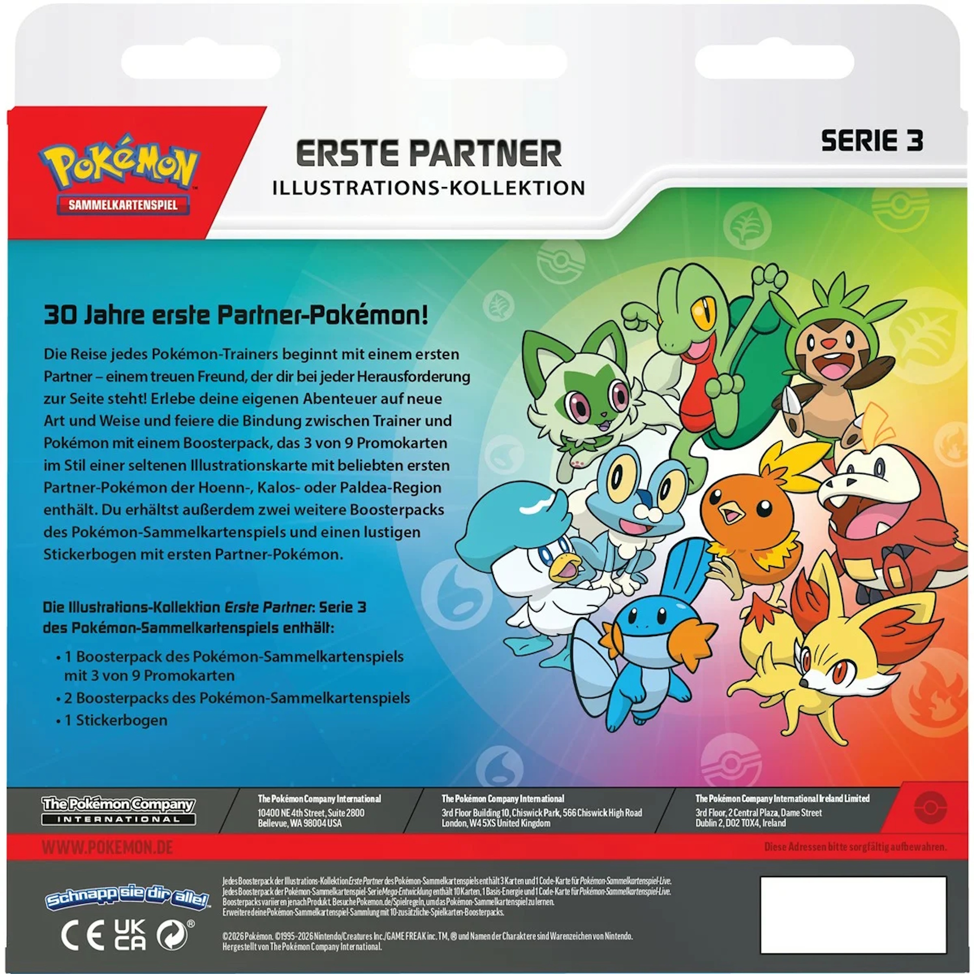 Pokemon - Erste Partner Kollektion Serie 3 (Deutsch)