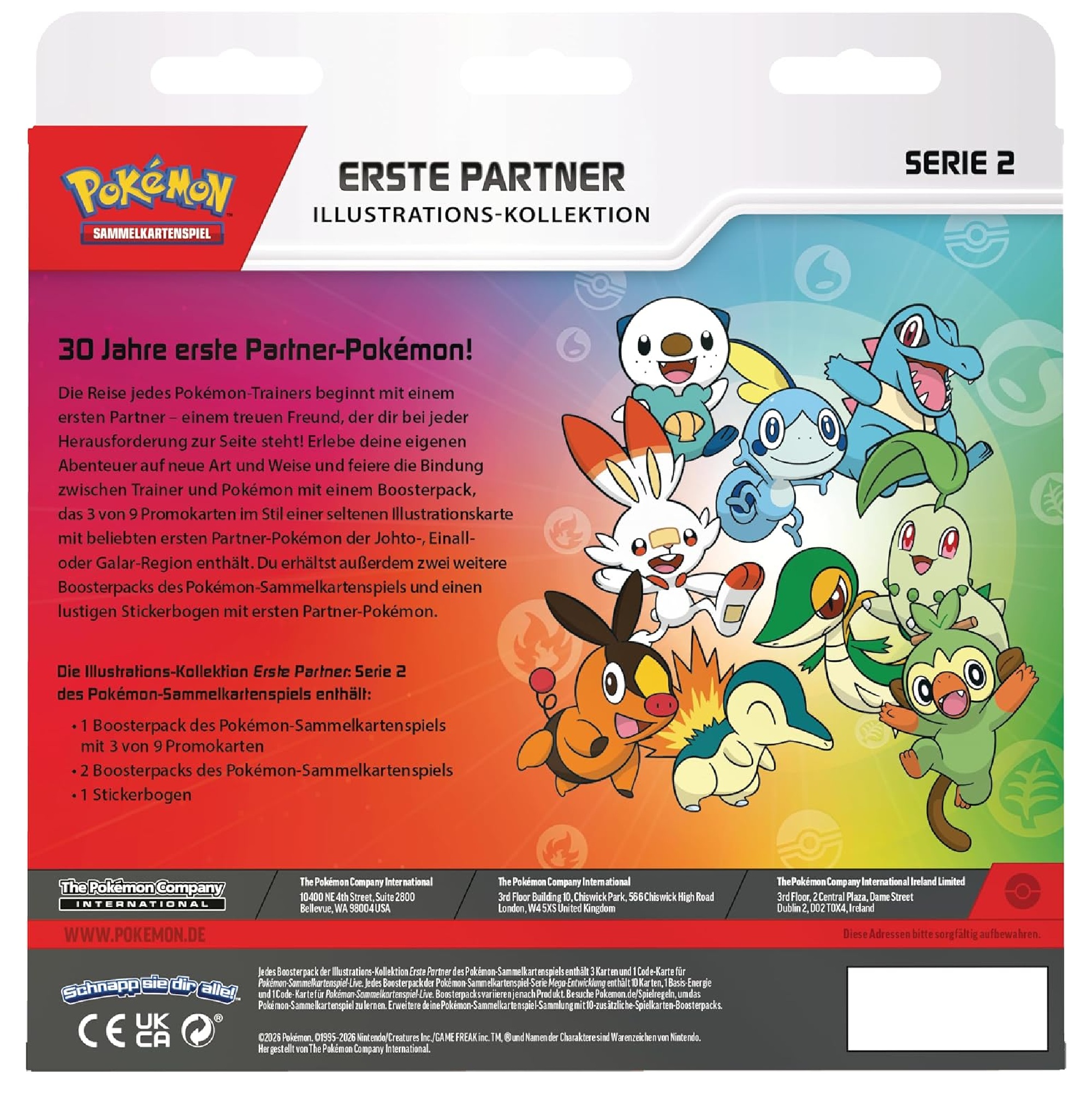 Pokemon Erste-Partner-Kollektion Serie 2