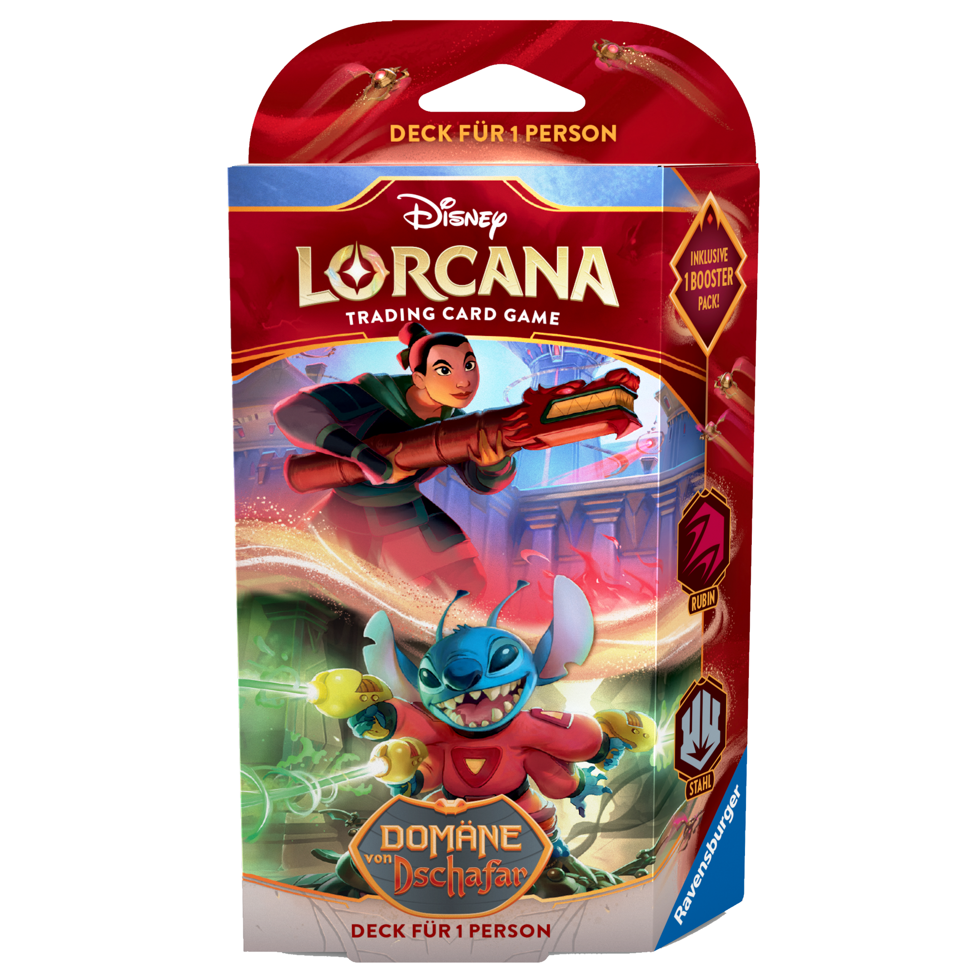 Disney Lorcana - Domäne von Dschafar - Starter Rubin & Stahl (Deutsch)