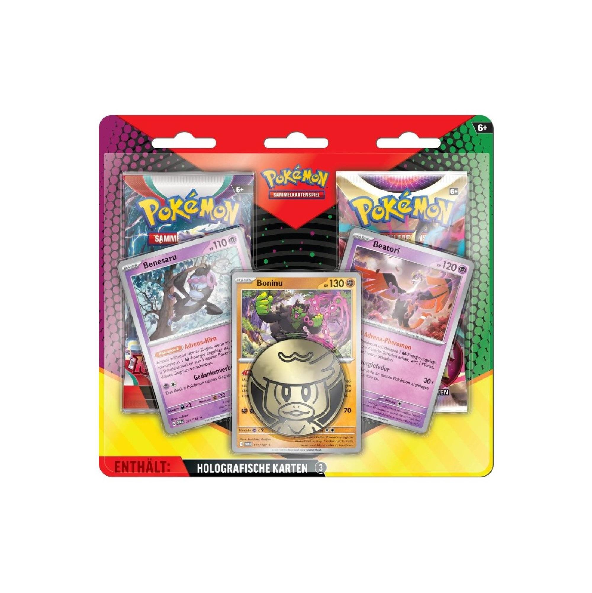 Pokemon Enhanced 2-Pack Blister - Boninu, Benesaru & Beatori (Deutsch)