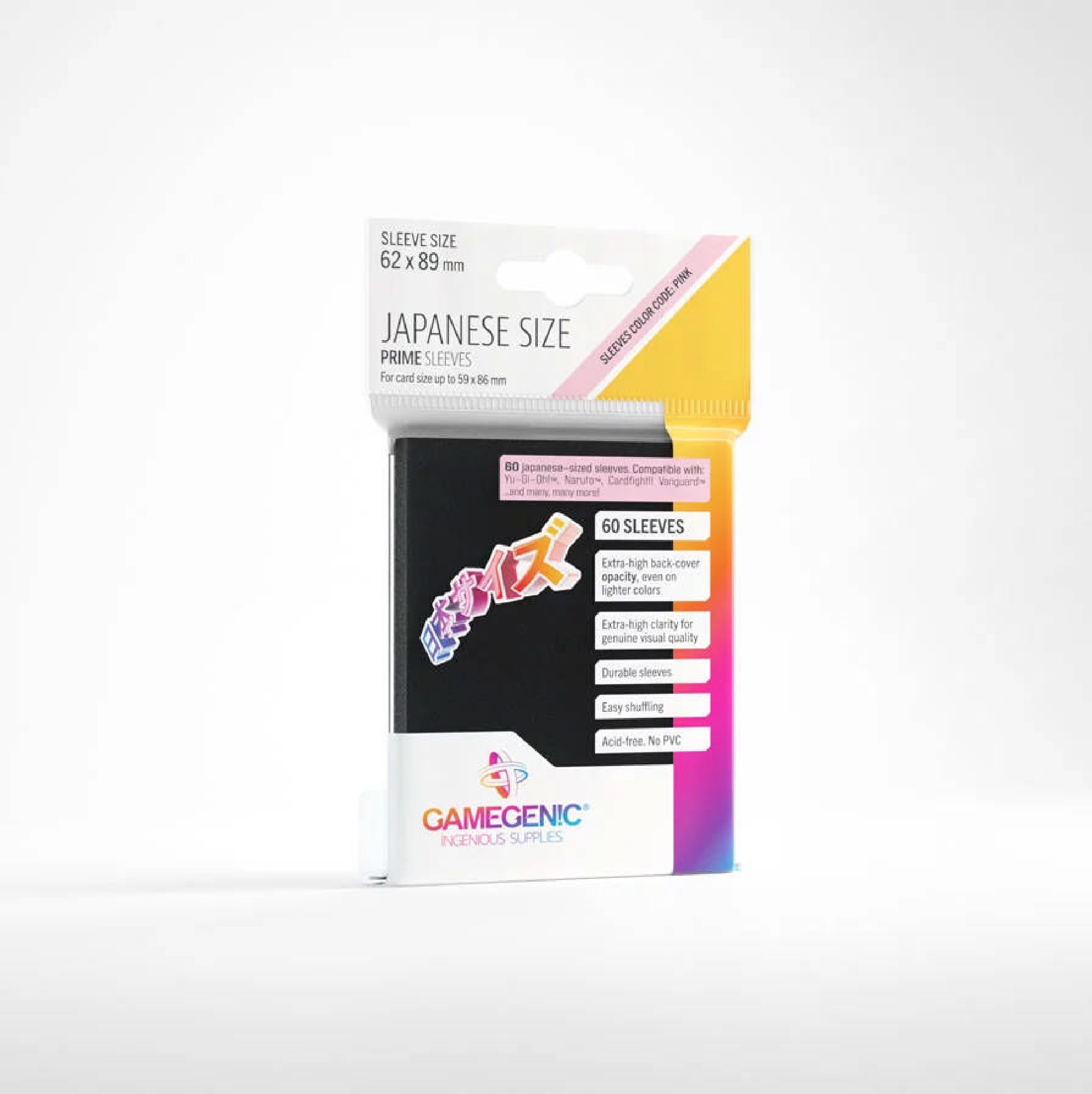 Gamegenic - Prime Sleeves - Japanese Size in Black