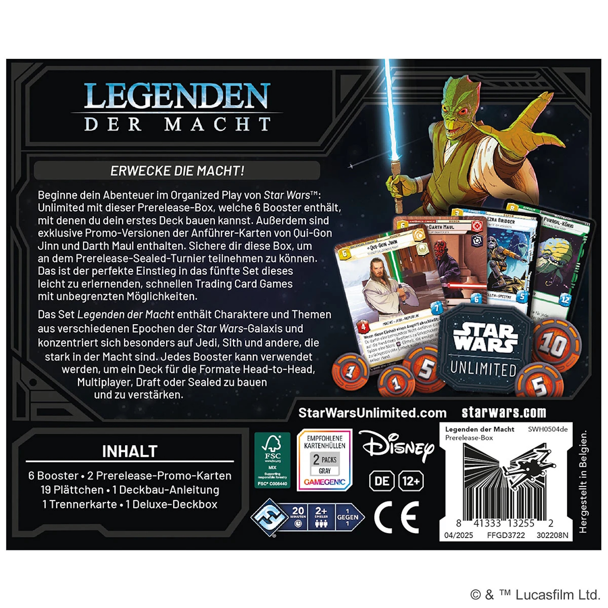Star Wars Unlimited - Legenden der Macht - Prerelease-Box (Deutsch)