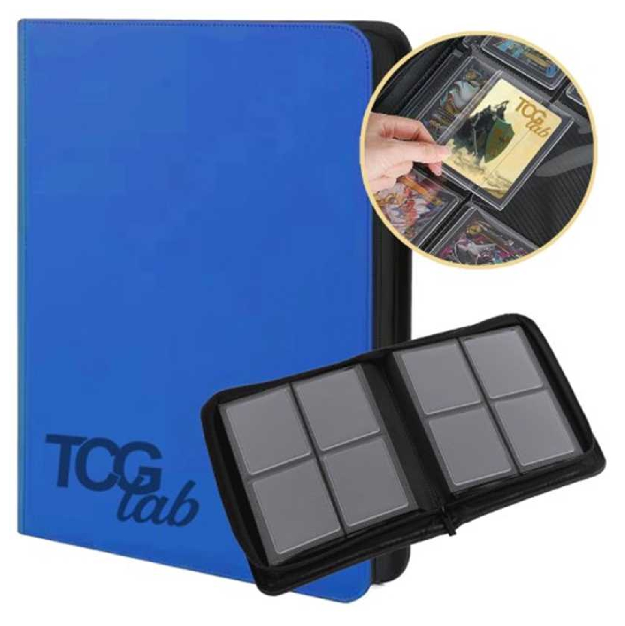 TcgLab - Toploader Album - Blau (max 112 Toploader)
