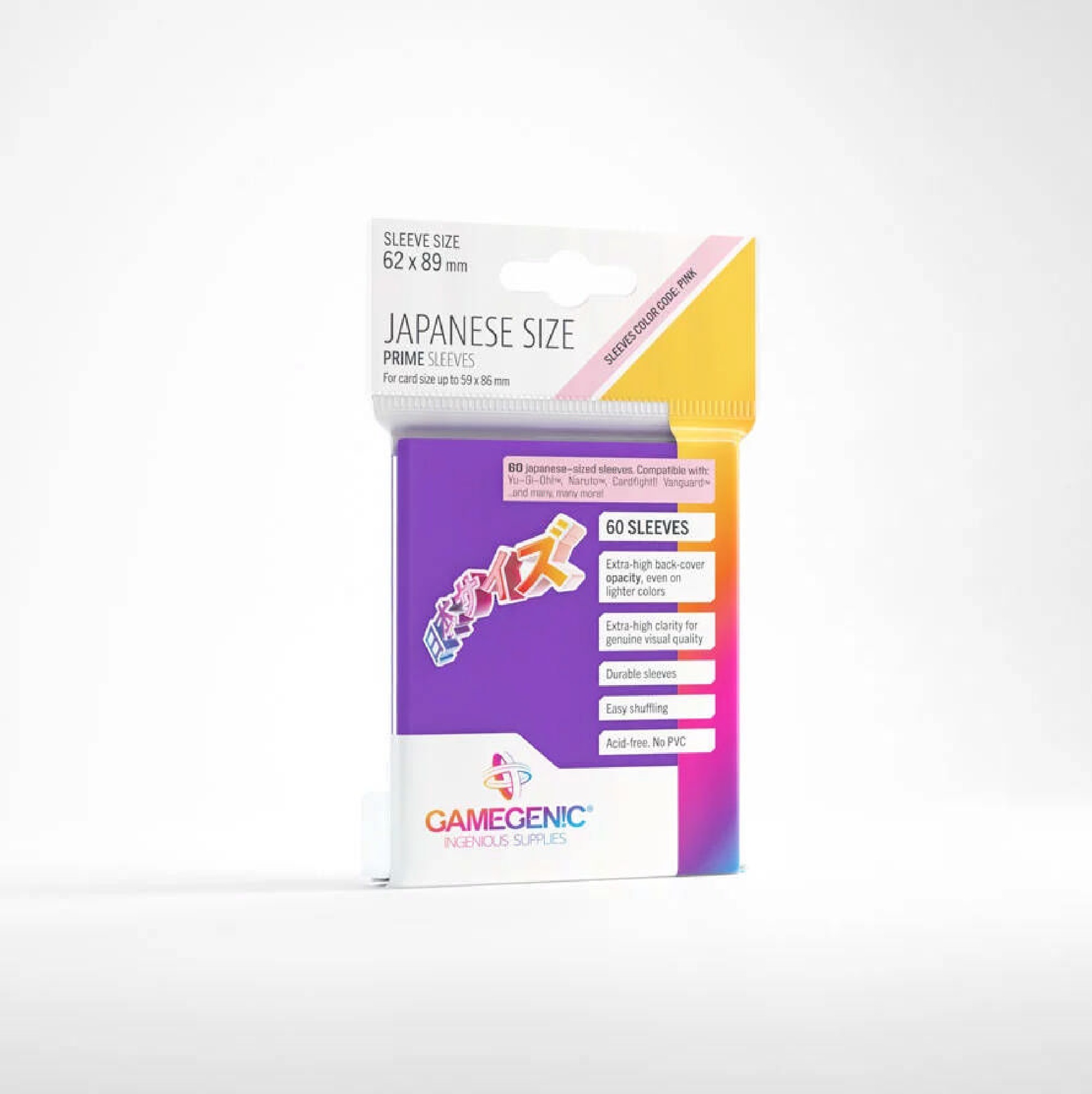 Gamegenic Prime Sleeves Japanese Size in Purple