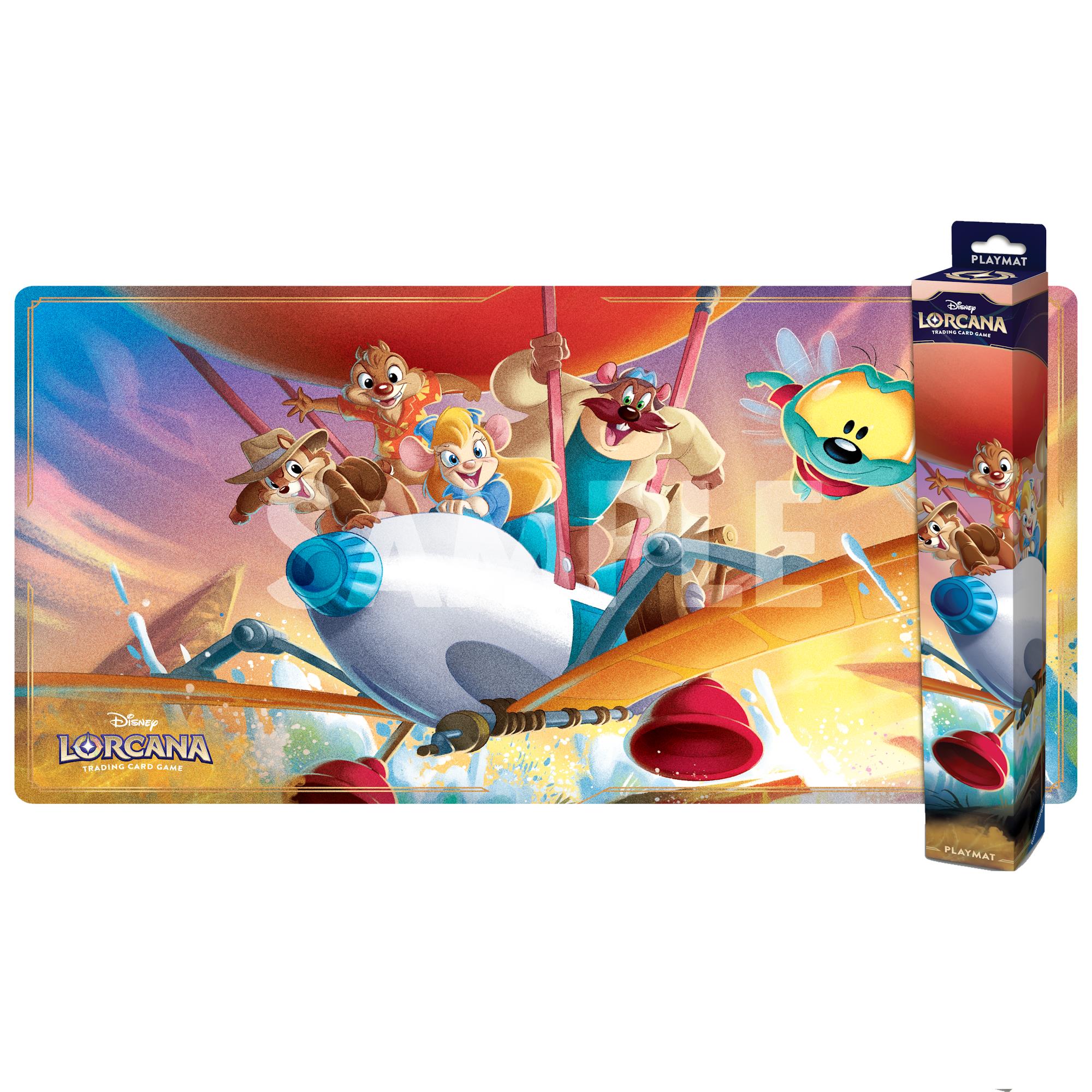 Disney Lorcana Spielmatte Rettungstruppe! Auf Geht's!