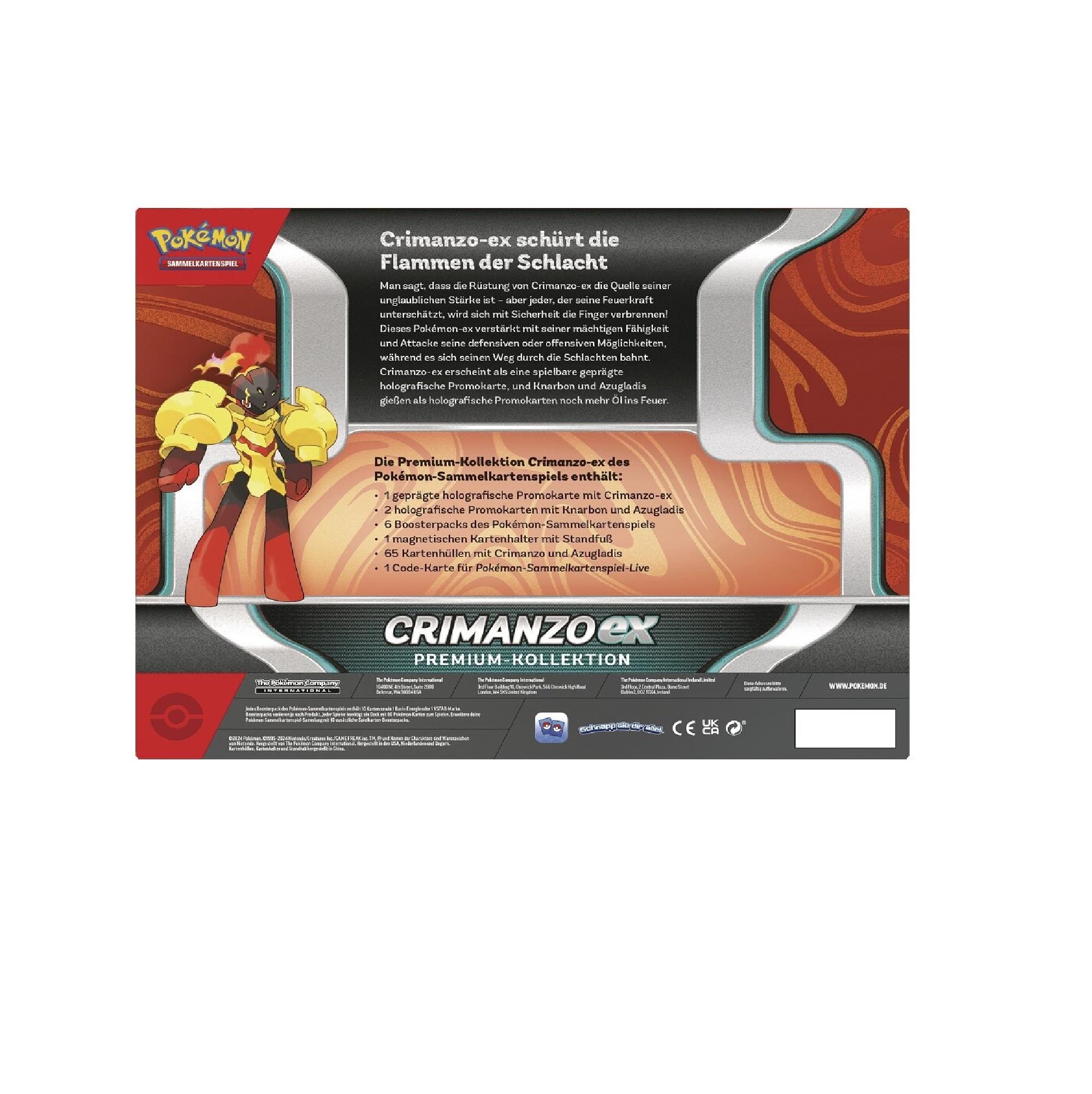 Pokemon Crimanzo EX Premium-Kollektion - Deutsch