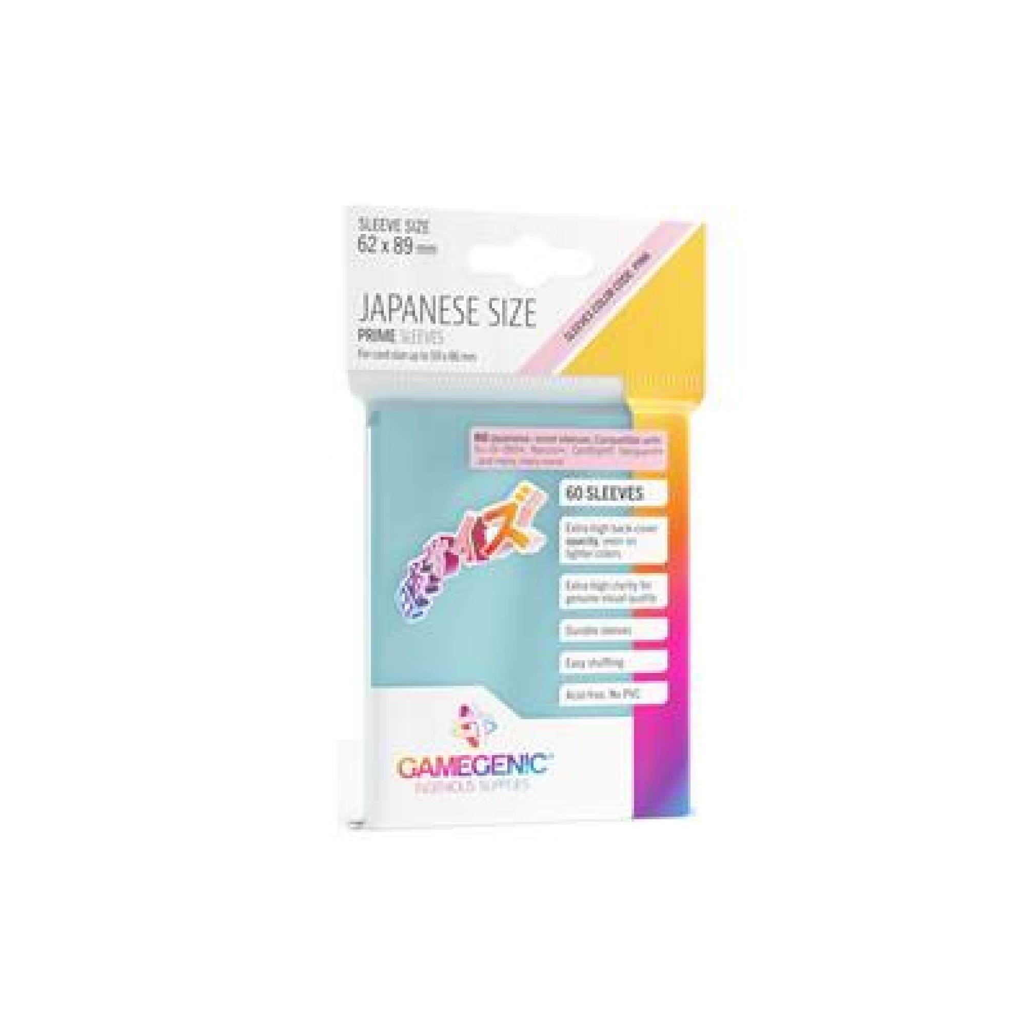 Gamegenic - PRIME Japanese Sized Sleeves Clear