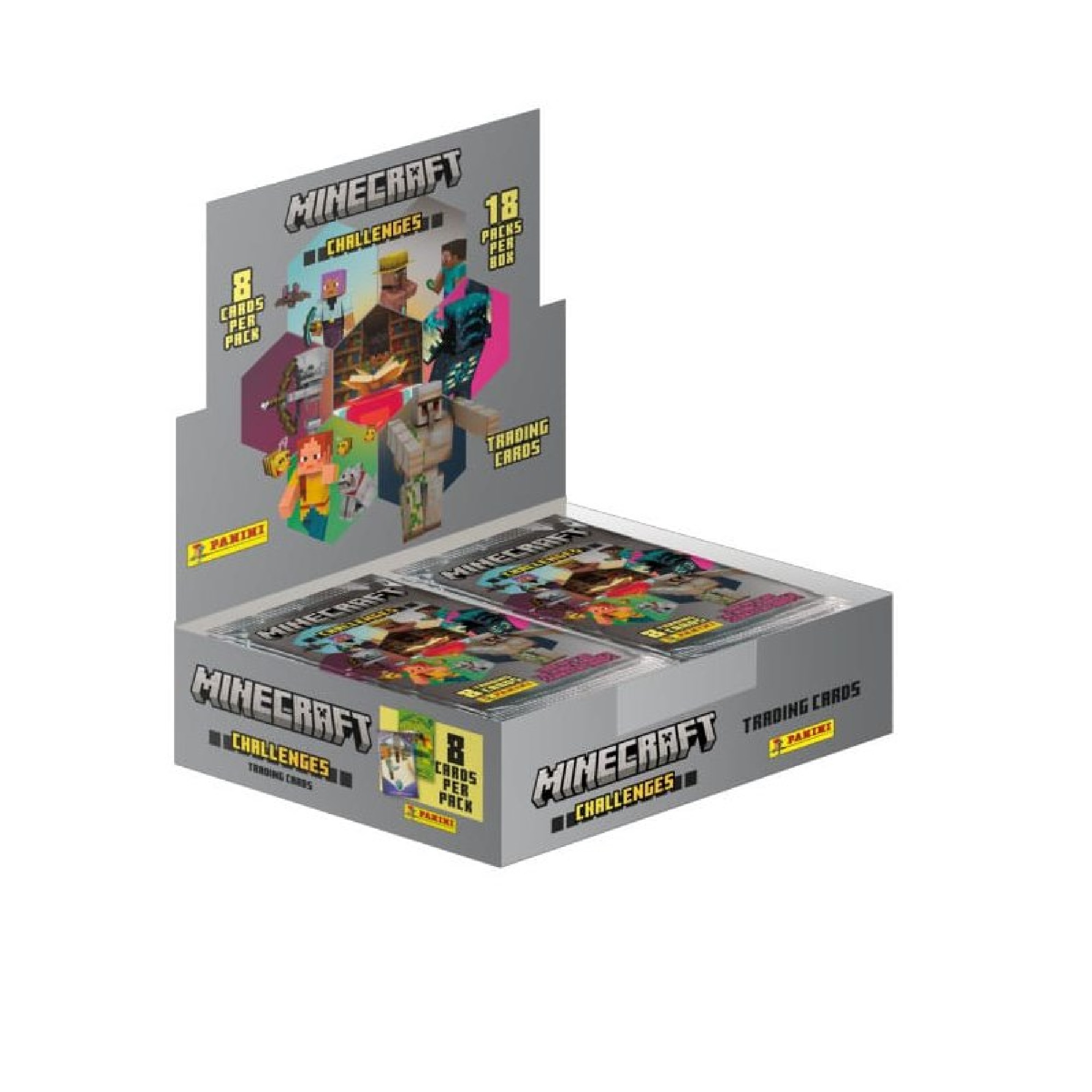 Panini Minecraft Trading Cards Serie 4 Challenges (Display)