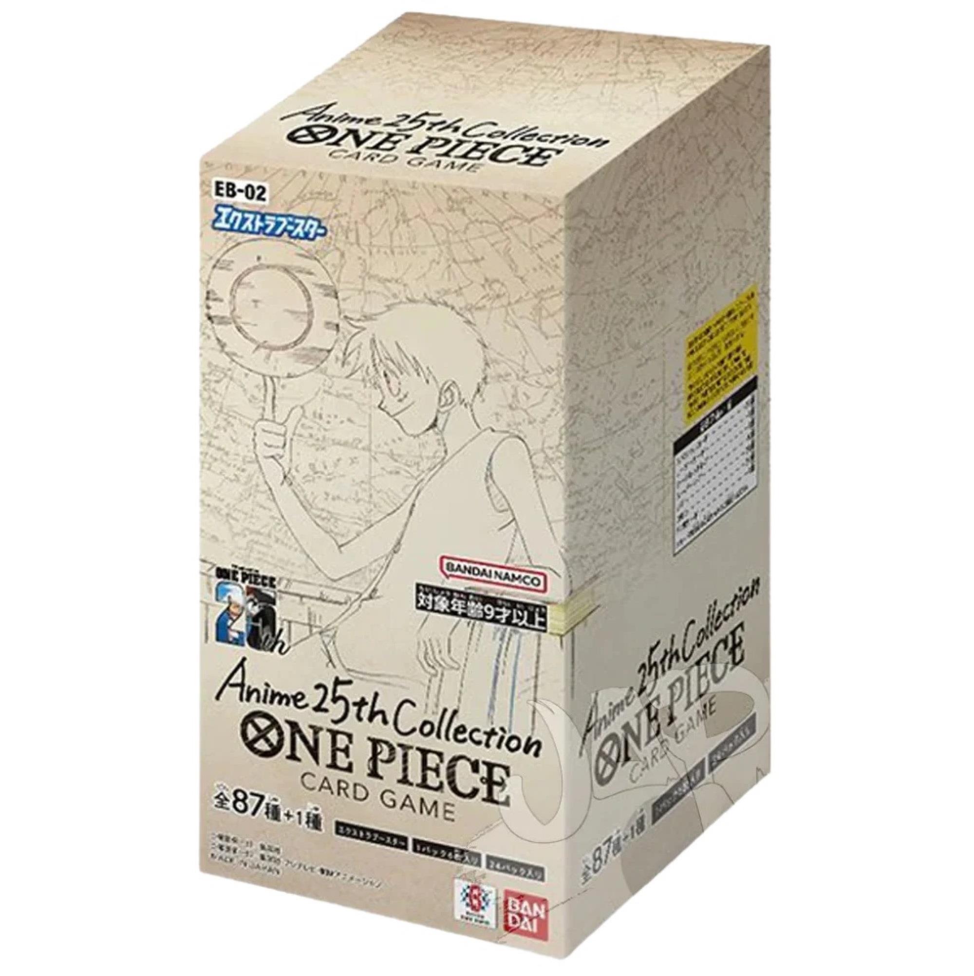 One Piece EB02 Anime 25th Collection Booster Display (Japanese)