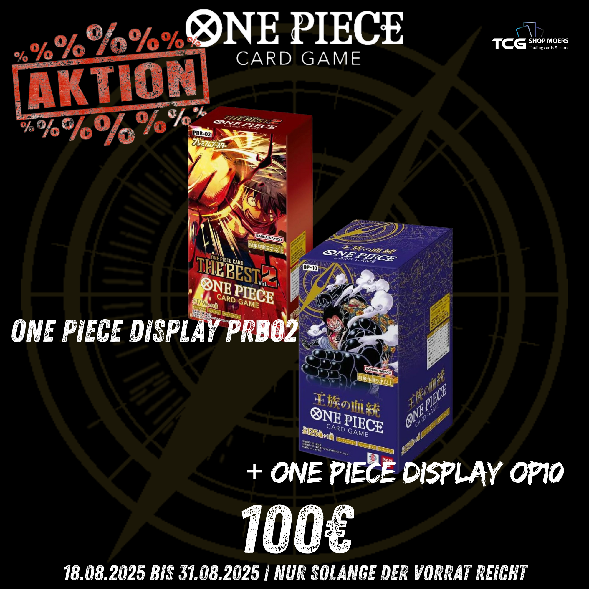 One Piece 1 x prb02 und 1 Display OP10 in japanisch