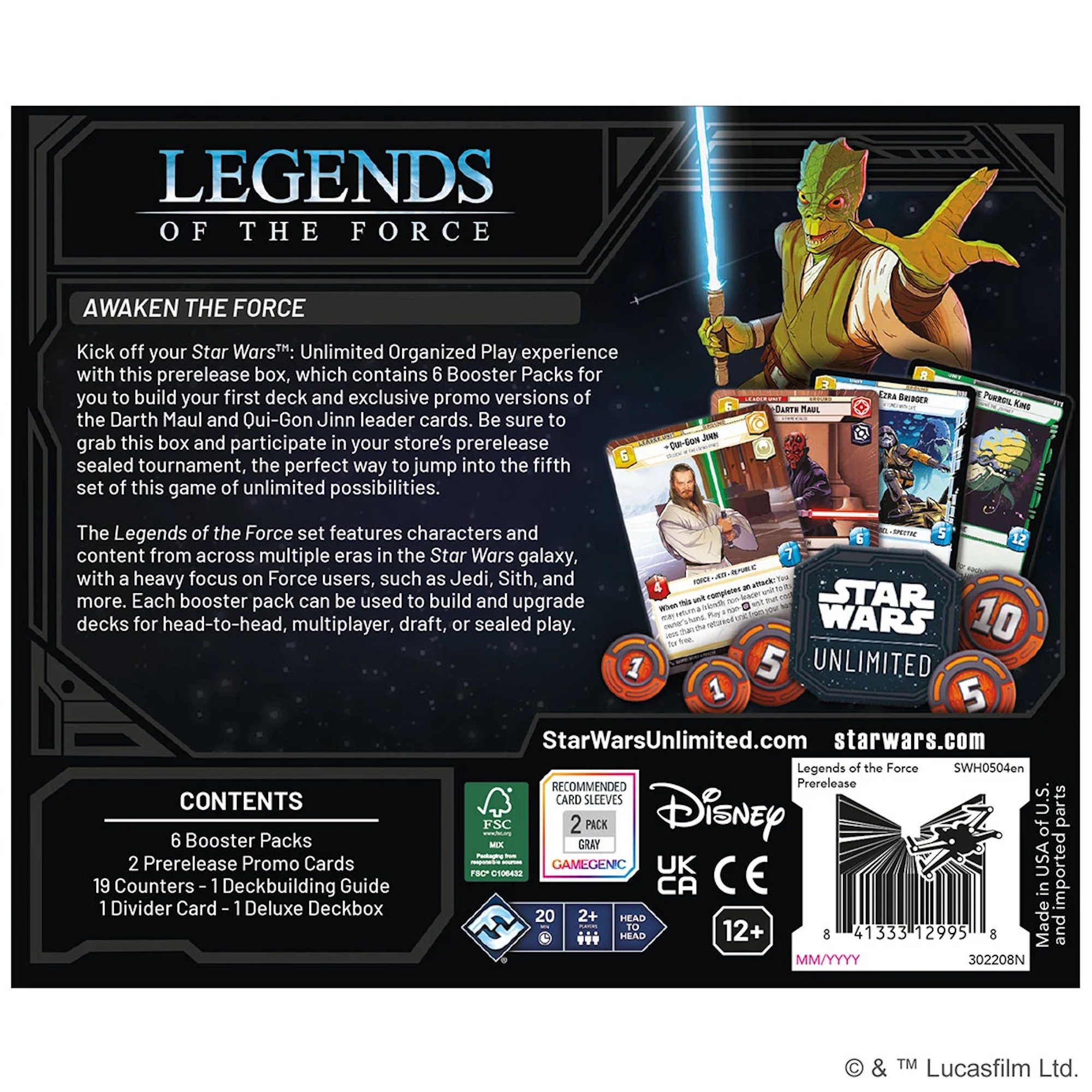 Star Wars Unlimited - Legenden der Macht - Prerelease-Box (Englisch)