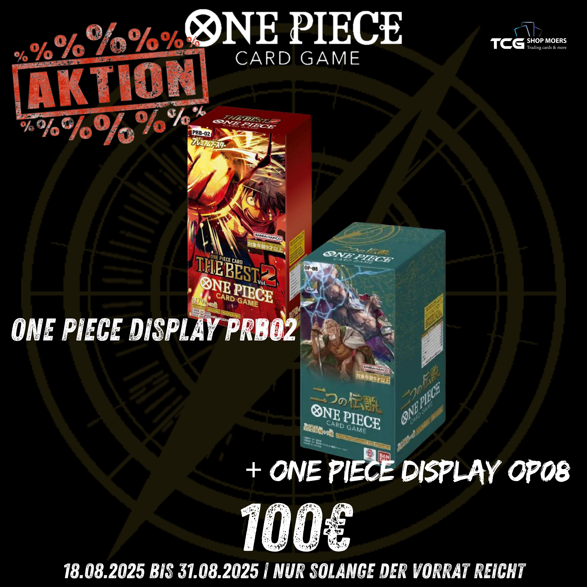 One Piece 1 x prb02 und 1 Display OP08 in japanisch