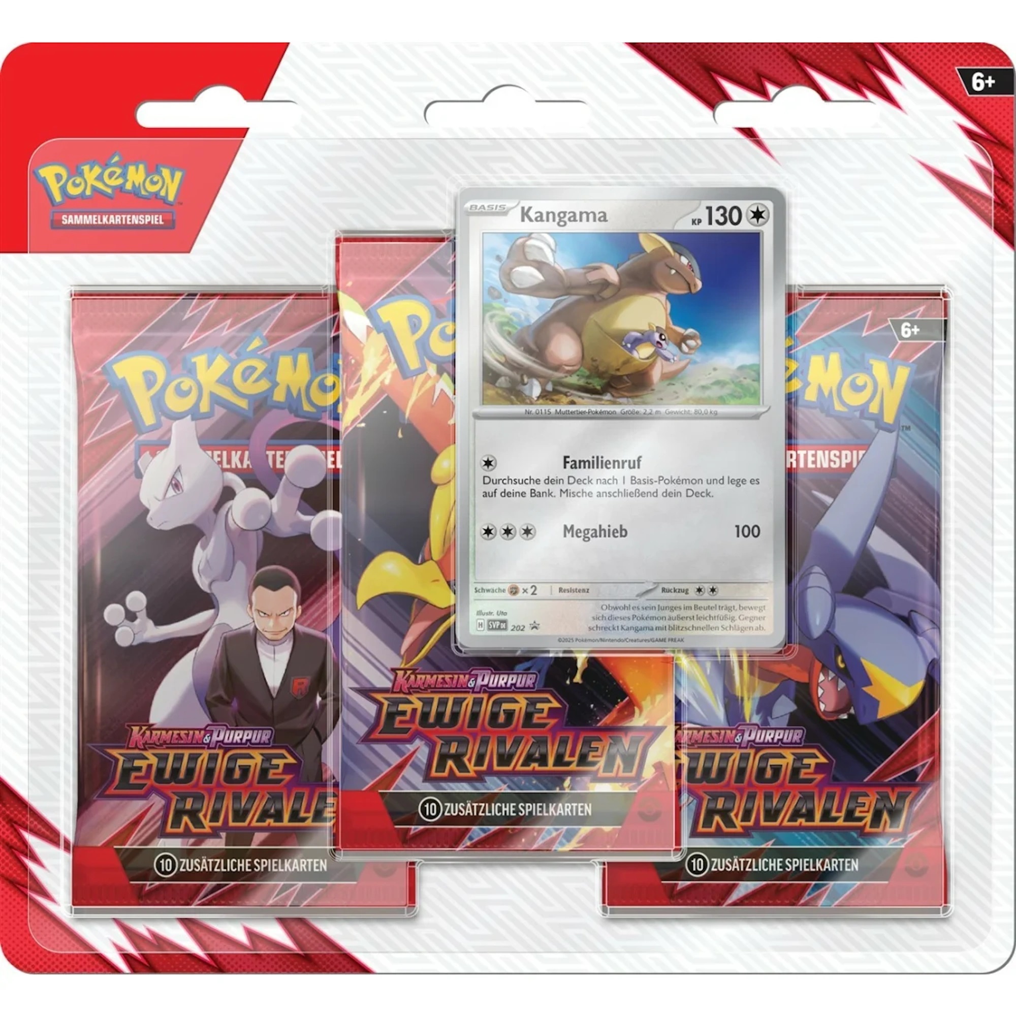 Pokemon KP10 Ewige Rivalen 3er Blister  (Deutsch)