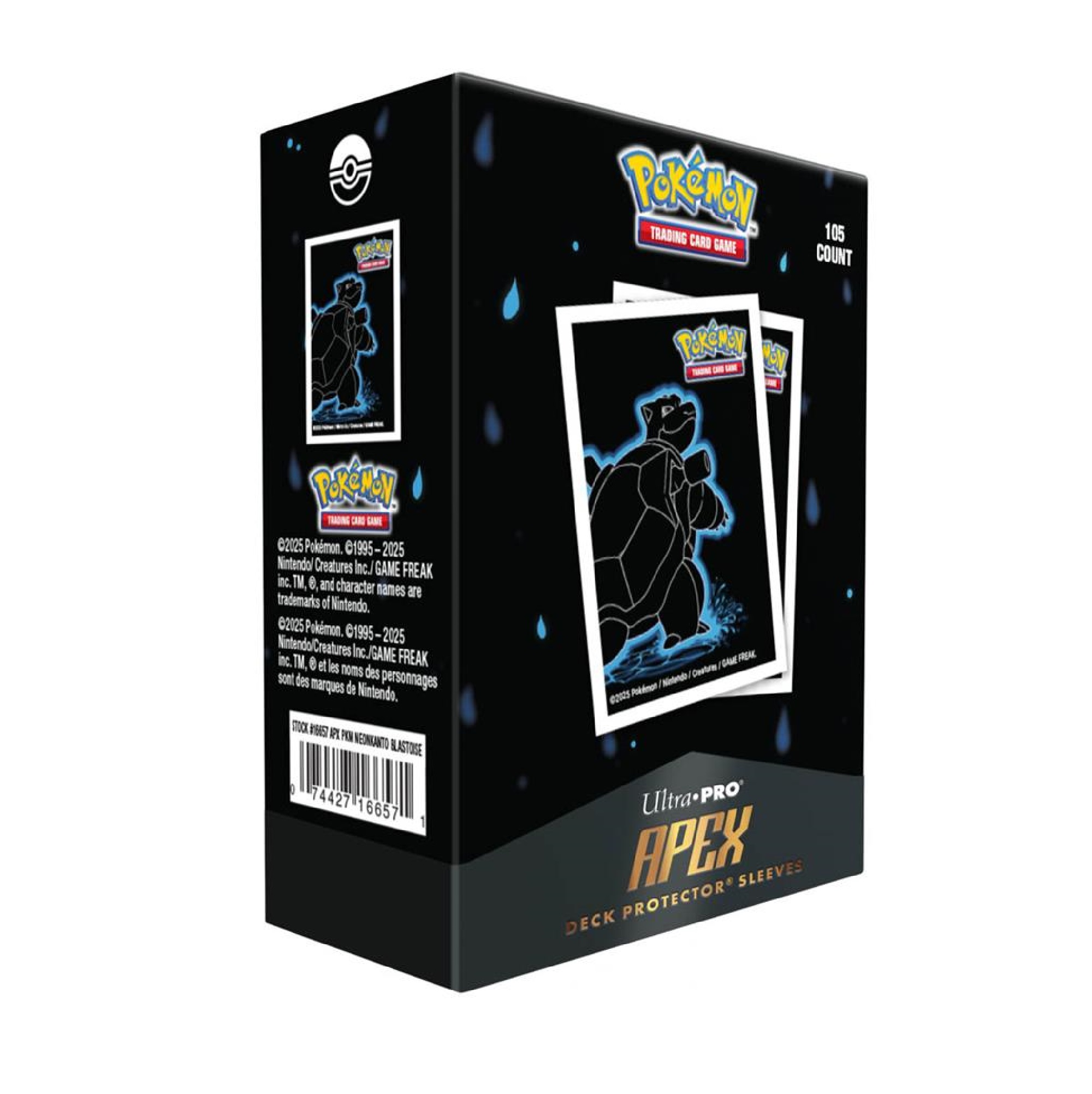 Ultra Pro - Neon Kanto APEX Deck Protector Sleeves Turtok (105 Stk.)
