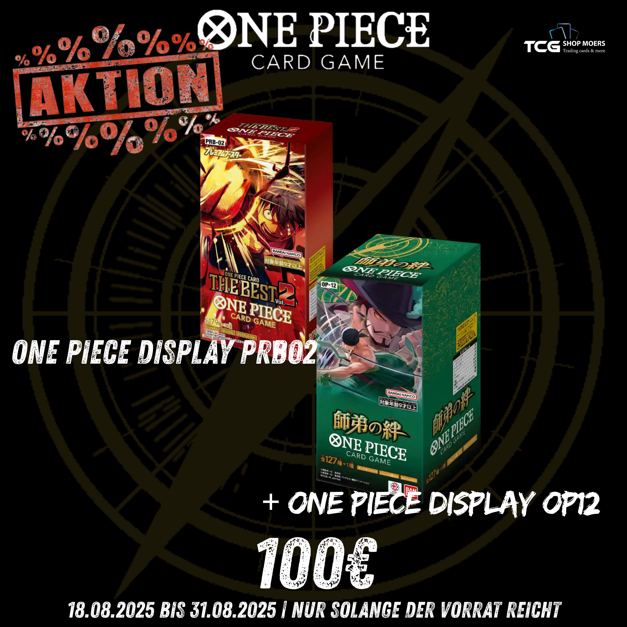 One Piece 1 x prb02 und 1 Display OP12 in japanisch
